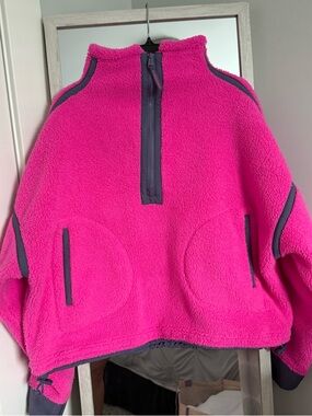 Free People Fleece Pullover Jacket